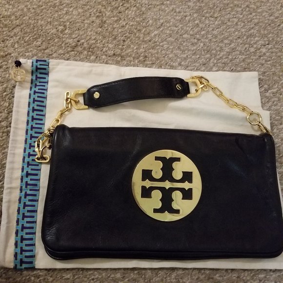 Tory Burch Handbags - Large Tory Burch Clutch  Shoulder Purse w/Dust Bag
